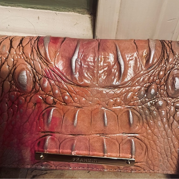 💕NWT! HARD TO FIND! Brahmin Melbourne ADY Slim Bifold Leather Wallet Courage - Picture 8 of 8